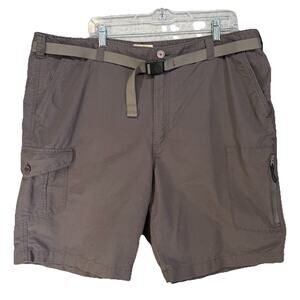 Ascend Cargo Shorts Mens 42 Gray Belted Gorpcore Utility Hiking